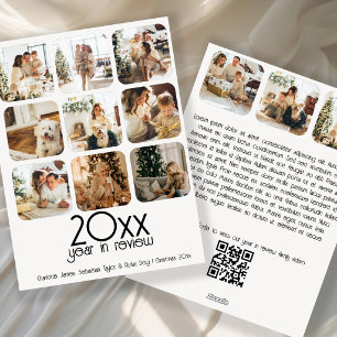 Cartão De Festividades Que Ano 12 Foto Texto Código QR Personalizado