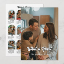 Que ano de colagem de fotos da família moderna