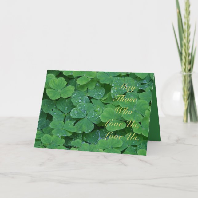 Cartão De Festividades Que Aqueles Que Nos Amas, Nos Ame. (Frente)