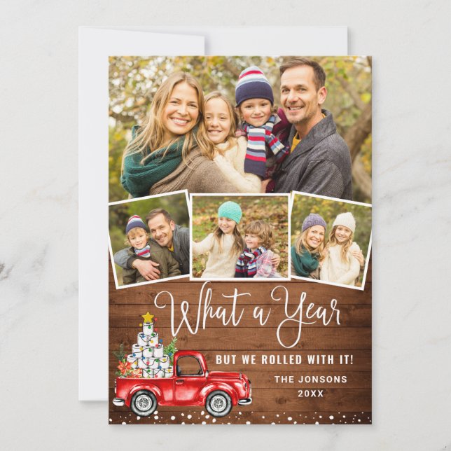 Cartão De Festividades Que Caminhão Vermelho de Fazenda Vermelha 4 de Nat (Frente)