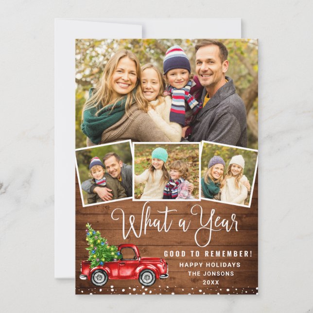 Cartão De Festividades Que Caminhão Vermelho de Fazenda Vermelha 4 de Nat (Frente)