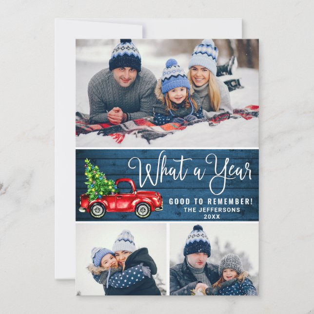 Cartão De Festividades Que Caminhão Vermelho de Fazenda Vermelha de Natal (Frente)