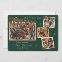 Que Diversão 4 Foto de Natal Carta