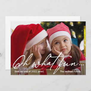 Cartão De Festividades Que divertido não é o Ano Novo 2022