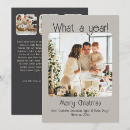 Cartão De Festividades Que Foto de Ano 4 Texto QR Code Personalizado