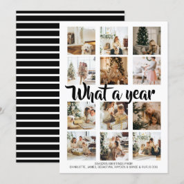 Cartão De Festividades Que Foto de Natal de Ano Personalizada