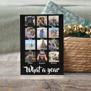 Cartão De Festividades Que Foto de Natal de Ano Personalizada