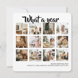 Cartão De Festividades Que Foto de Natal de Ano Personalizada