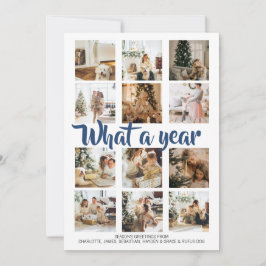 Cartão De Festividades Que Foto de Natal de Ano Personalizada