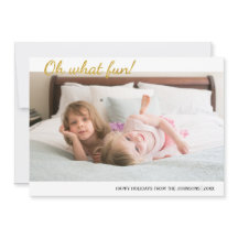 Que foto divertida de Natal com brilho