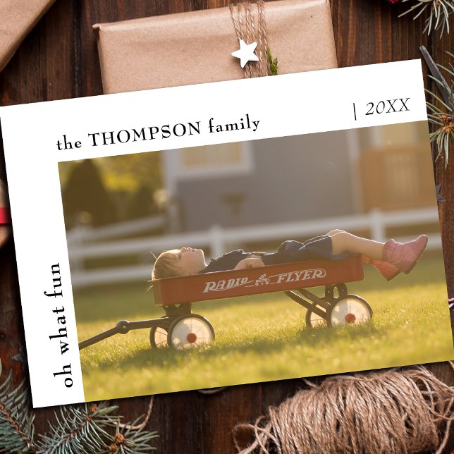 Cartão De Festividades Que Foto Mínima Divertida De Natal Para Crianças (Criador carregado)