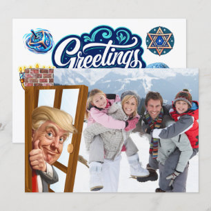 Cartão De Festividades Que FOTOBOMBA Hanukkah Dias Santos Judaicos