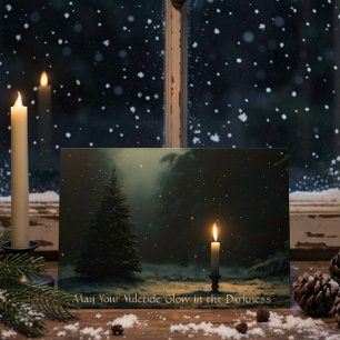 Cartão De Festividades Que o Seu Natal Brilhe no Yule Gótico Solstício de