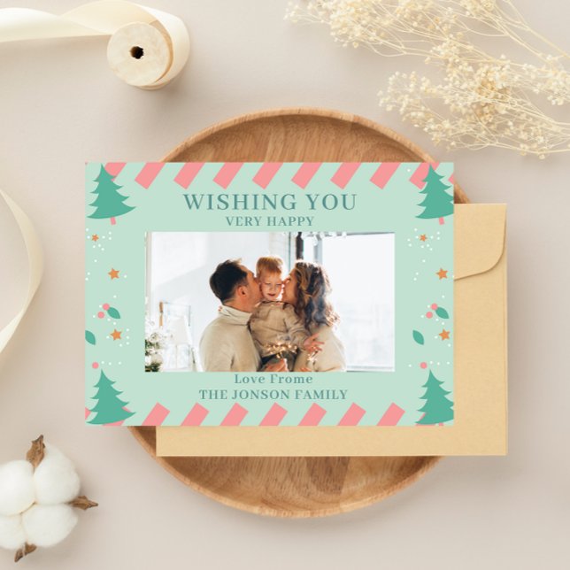 Cartão De Festividades Que seus dias sejam alegres e radiantes (May Your Days Be Merry and Bright Holiday Card)