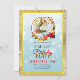 Cartão De Festividades Quebra-Nozes Bailarina de Natal Aniversário