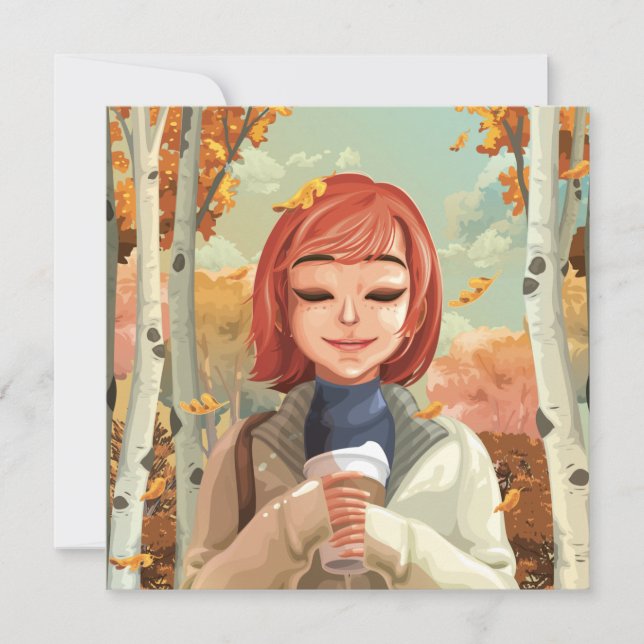 Cartão De Festividades Queda (Frente)