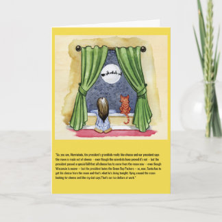 Cartão De Festividades Queijo da lua