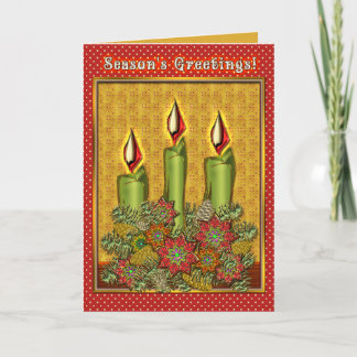 Cartão De Festividades Quente Convidando a luz de aleitamento e as flores