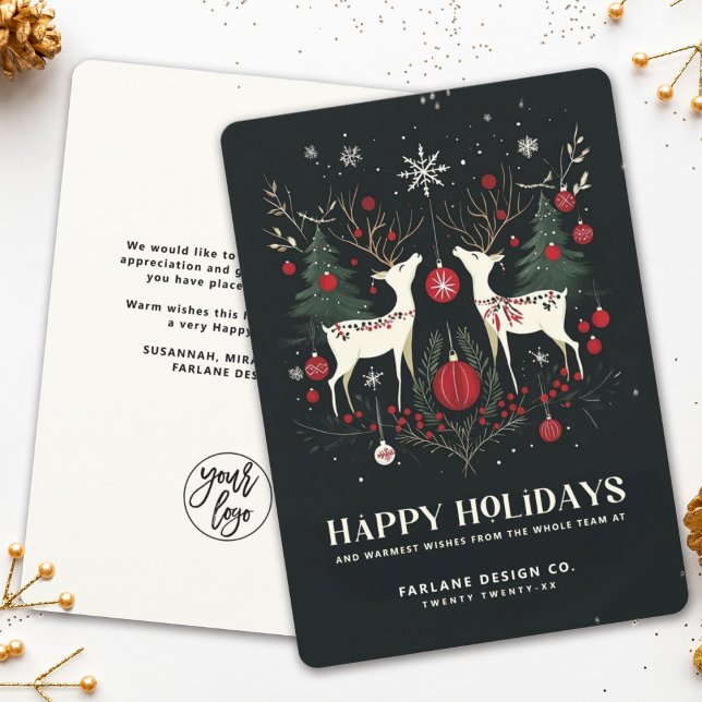 Cartão De Festividades Quente e quente negócio de Natal escandinavo (Criador carregado)