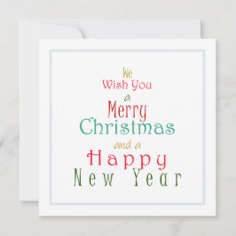 Cartão De Festividades "Queremos um Feliz Natal"