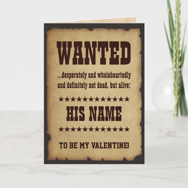 Cartão De Festividades QUERIA ser meu Namorados (Frente)