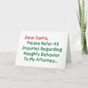 Cartão De Festividades Querido Advogado Papai Noel - Carta de Natal Diver