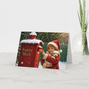 Cartão De Festividades Querido Papai Noel, Com Amor