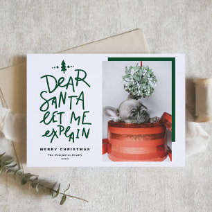Cartão De Festividades Querido Papai Noel Deixe-me Explicar Foto Natal