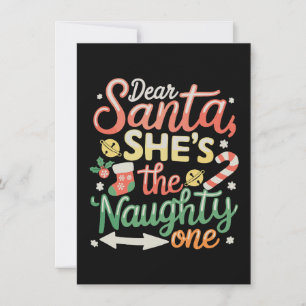 Cartão De Festividades Querido Papai Noel Ela É A Travessa Natal Divertid