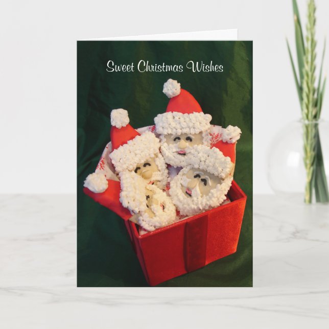 Cartão De Festividades Queridos desejos de Natal (Frente)