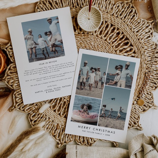 Cartão De Festividades Quic Felry Christmas Year in Review 5 Photo (Criador carregado)