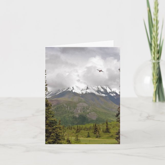 Cartão De Festividades Quintessential Alaska - 4" x 5.6" Notecard (Frente)