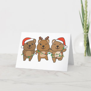 Cartão De Festividades Quokka Natal Natal Animais Fofos Quokkas Ho