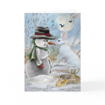 Rabbit Eats Snowman's Nose Cards