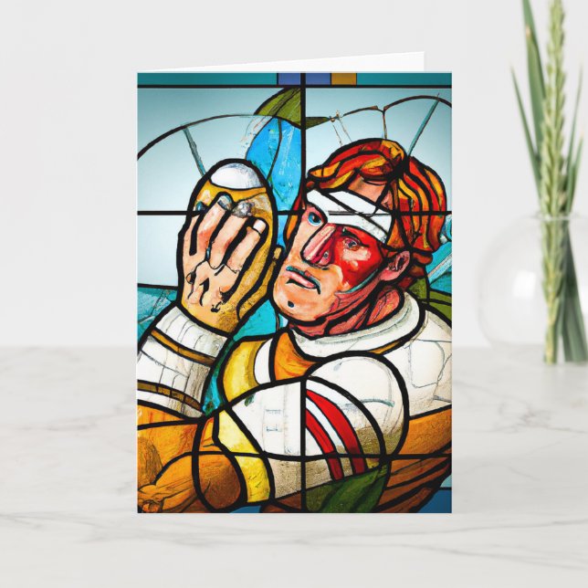 Cartão De Festividades Râguebi - Placa de Saudação de Rugby (Frente)