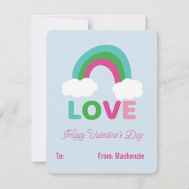 Cartão De Festividades Rainbow Love Childrens Classroom Namorados