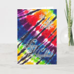 Cartão De Festividades Rainbow Tie-Dye Hanukkah<br><div class="desc">Multicolor rainbow tie-dye Hanukkah card!</div>