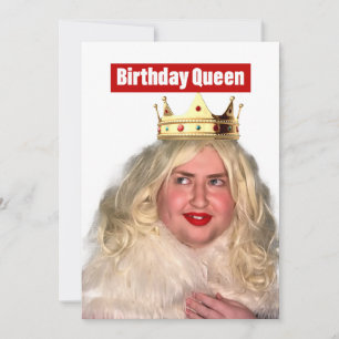 Cartão De Festividades Rainha de aniversário