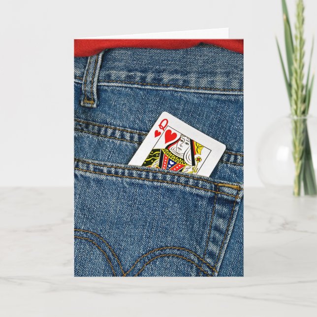 Cartão De Festividades Rainha dos Corações (Frente)