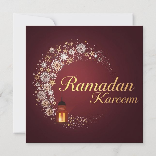 Cartão De Festividades Ramadan Kareem holiday Personalized  Modern Card (Frente)
