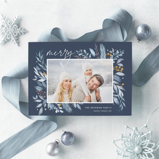 Cartão De Festividades Ramificações Físicas | Foto Elegante (Criador carregado)