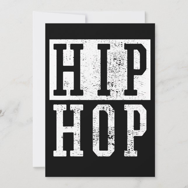 Cartão De Festividades Rap Damiseta, 1990, antiga escola, anos 90 (Frente)