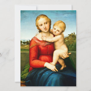 Cartão De Festividades Raphael - A Pequena Madonna Cowper