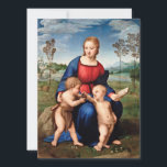 Cartão De Festividades Raphael - Madonna Of The Goldfinch<br><div class="desc">Raphael - Madonna Of The Goldfinch</div>