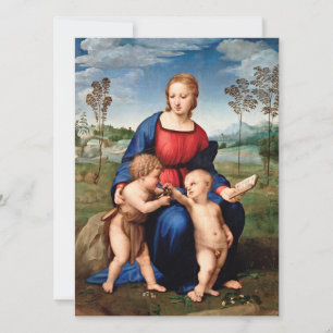 Cartão De Festividades Raphael - Madonna Of The Goldfinch