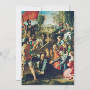Cartão De Festividades Raphael Spasimo Cristo Caindo Sob a Cruz Arte