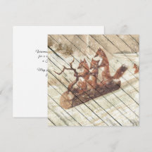 Raposa De Diversão Da Vintagem Diriga Uma Luz Para