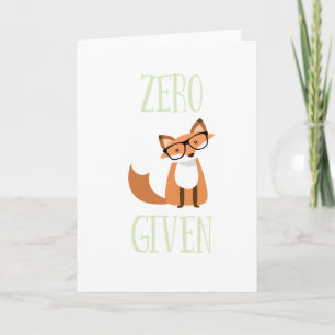 Cartão De Festividades Raposa Zero Dada Fox Animal Engraçada