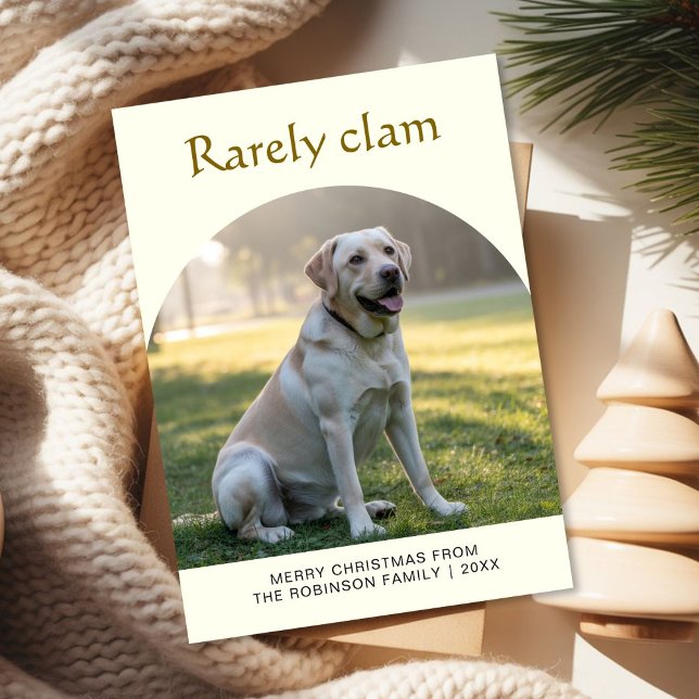 Cartão De Festividades Rarely Christmas Candle Glow | Warm Pet Christmas  (Criador carregado)