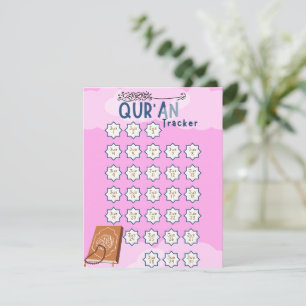 Cartão De Festividades Rastreador de Leitura Ramadã Qur'an